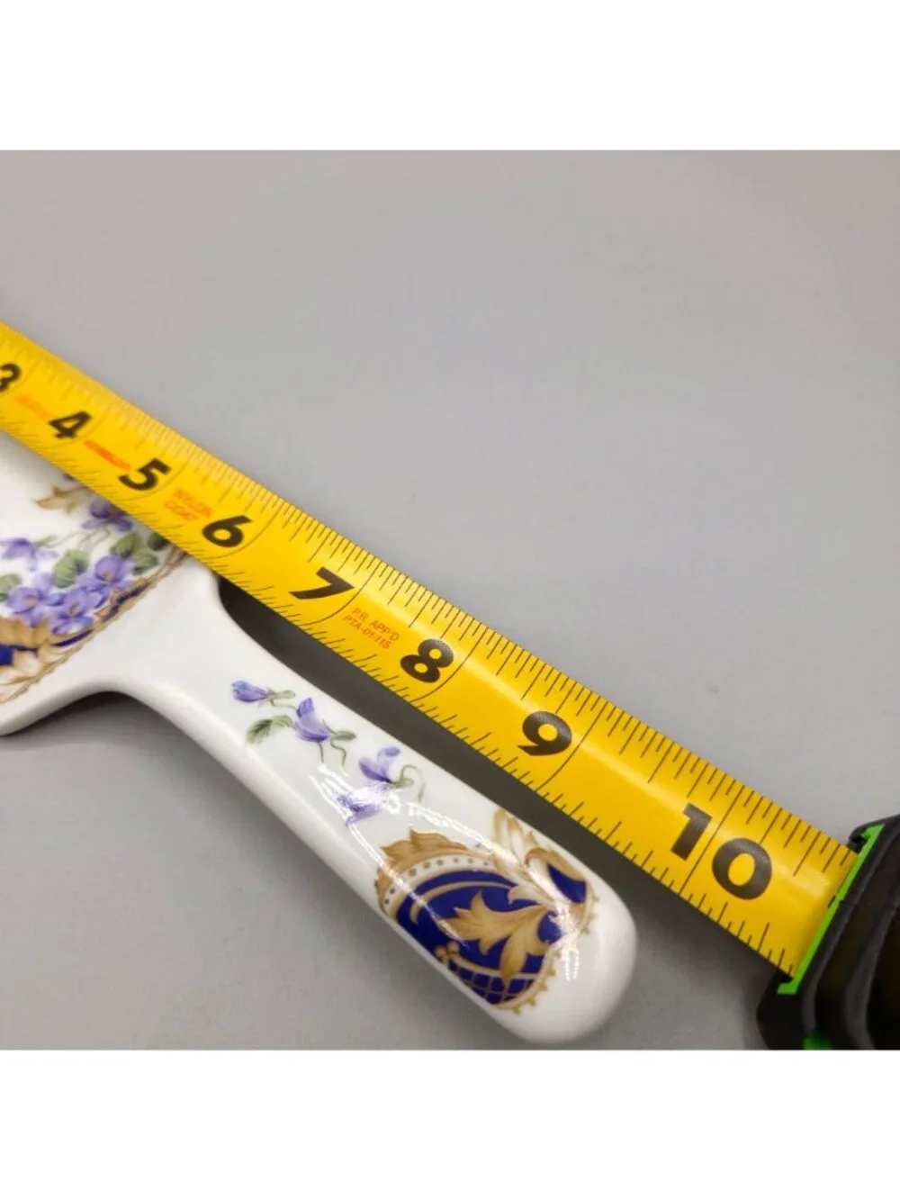 Royal Violets Porcelain Cake Pie Server Purple Gold Accents Andrea By Sadek